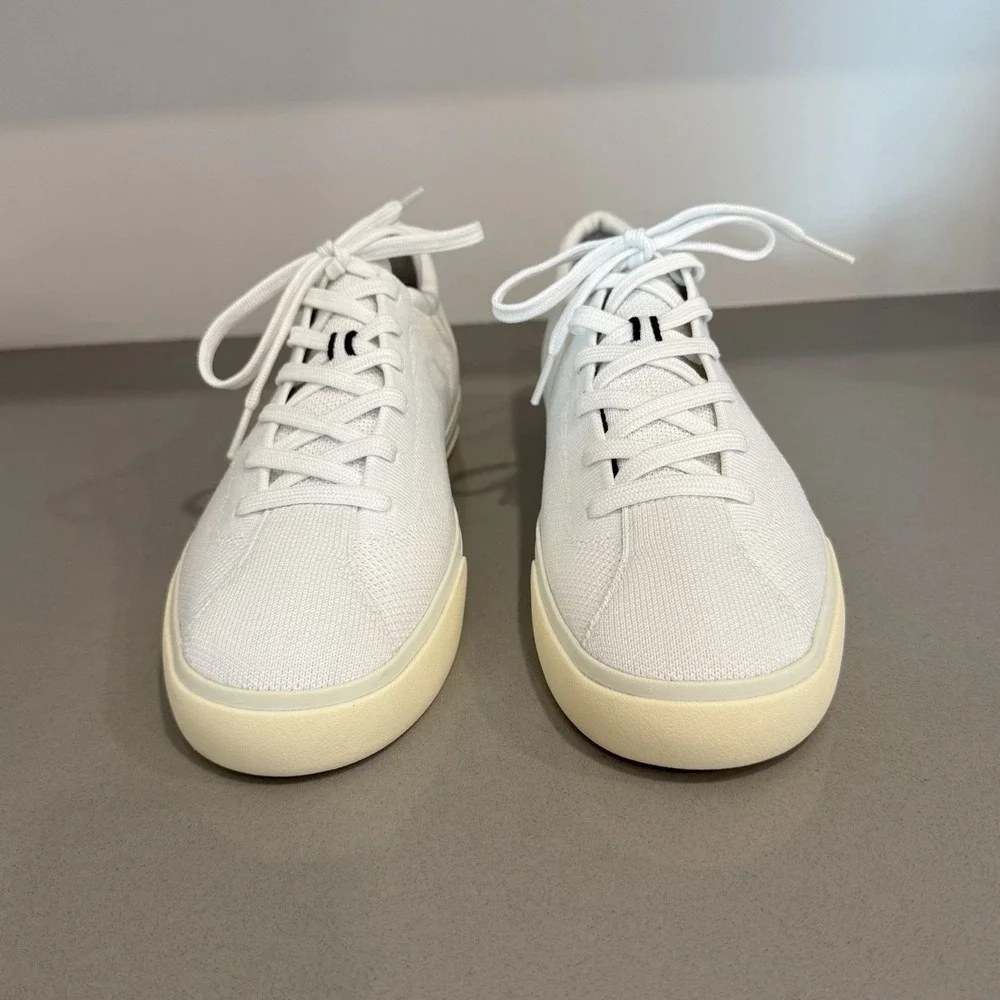Rothys The Lace Up Sneaker Men's 12.5 Bright White Comfort Casual Washable